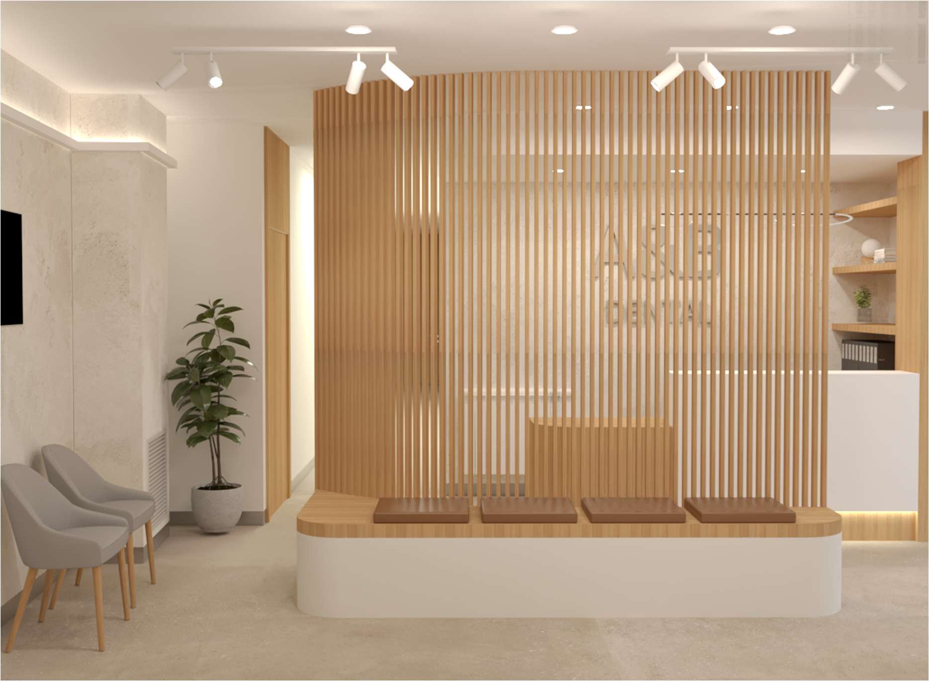 Recepción cálida de la clínica A&B Dental en Culleredo